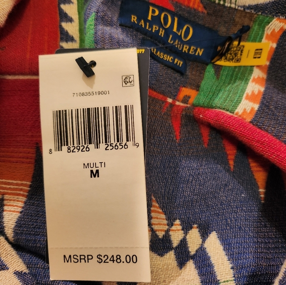 $OLD!!! 248 Polo Ralph Lauren Aztec Southwestern Country Sportsman Shirt Med - Picture 10 of 10